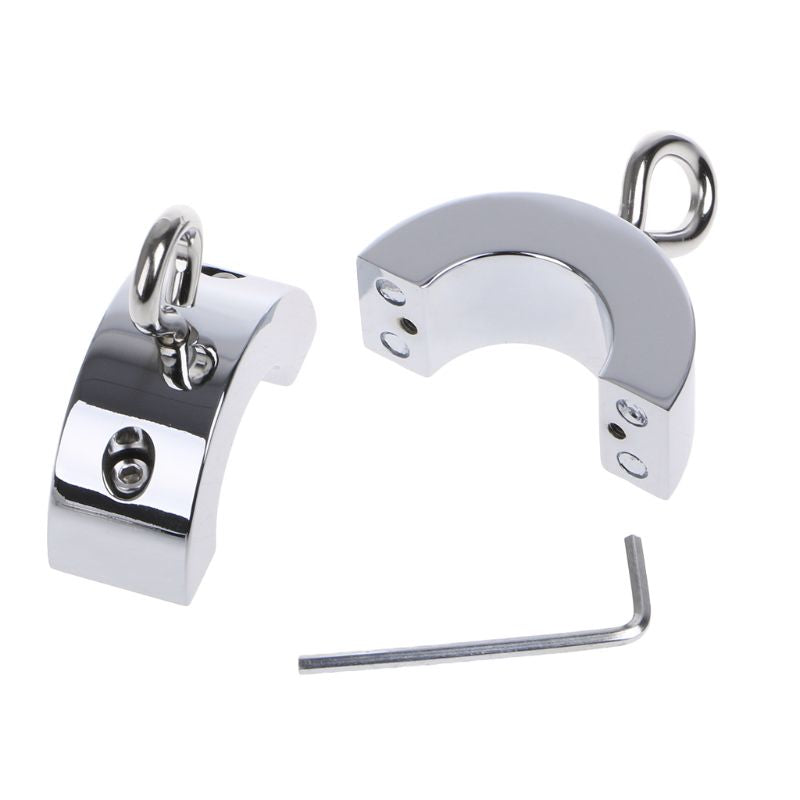 Magnetic Stainless Steel Scrotum Pendant Ball Stretcher Weight Lock Ring
