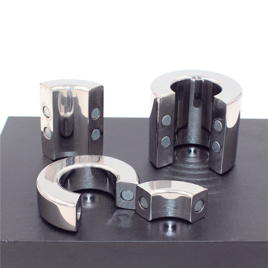 Magnetic Stainless Steel Scrotum Ball Stretcher Testis Weight Cock Ring