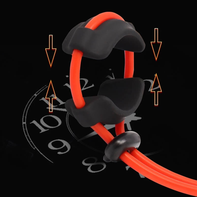 Adjustable Soft Silicone Ball Stretcher Scrotum Bondage Penis Ring