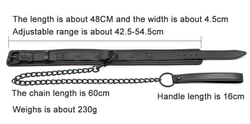 Leather Iron Chain BDSM Slave Collar For Adults Sex weadultshop