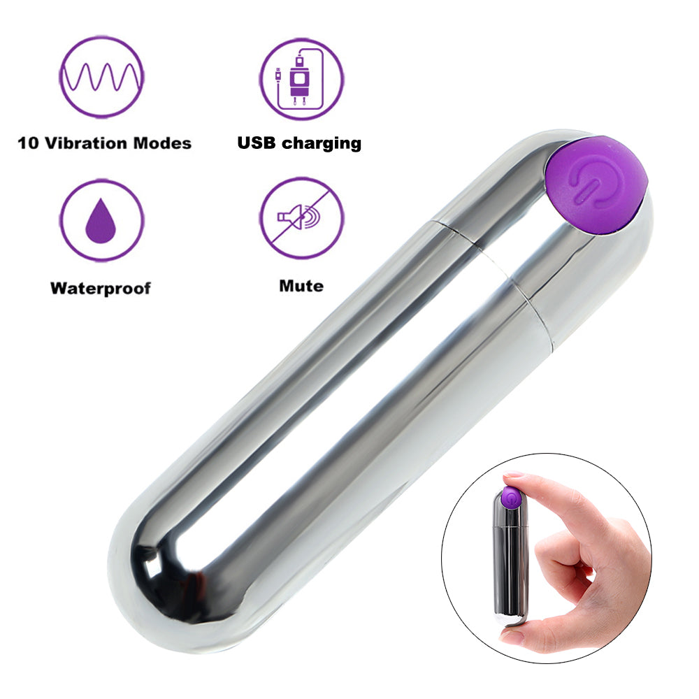 Mini Bullet Vibrator G-spot Clitoris Massager Jump Egg For Women Gay - Adult Toys