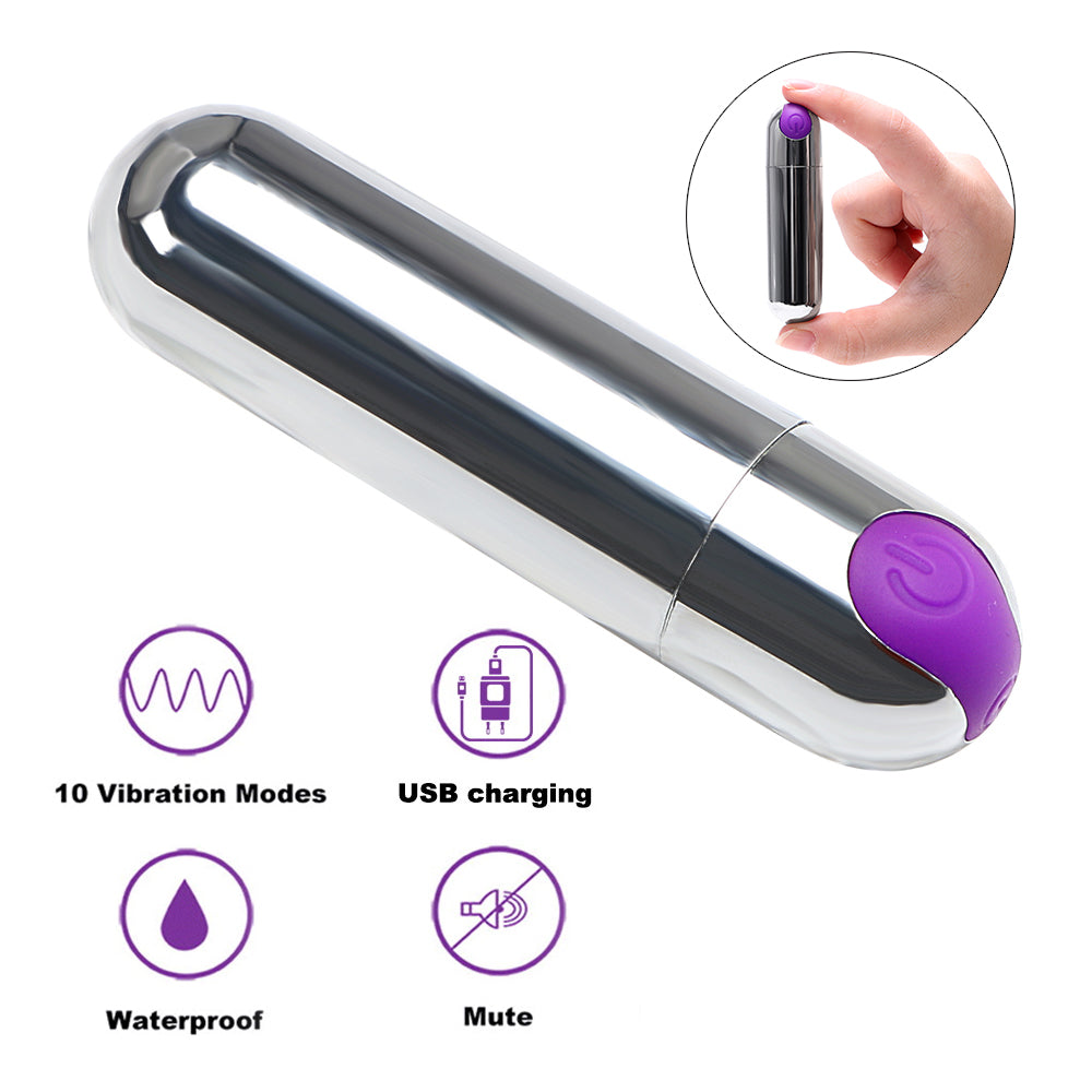 Mini Bullet Vibrator G-spot Clitoris Massager Jump Egg For Women Gay - Adult Toys