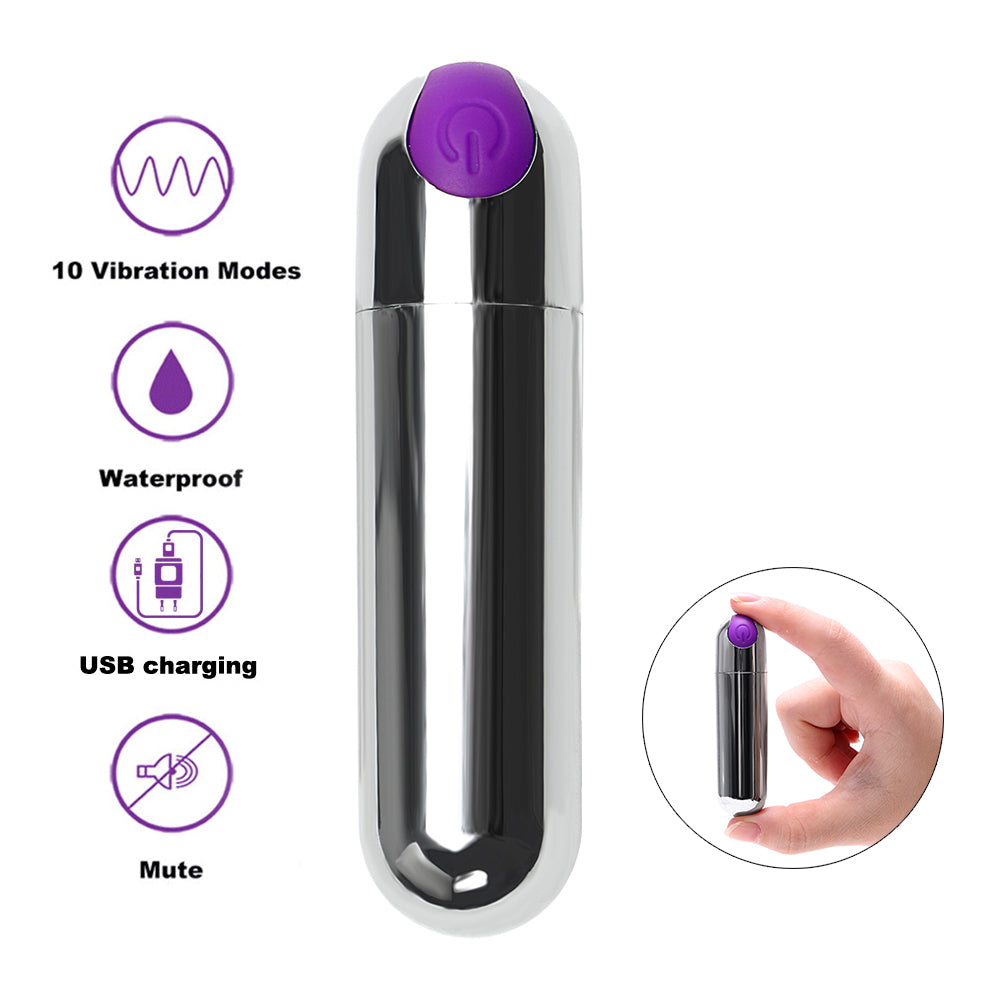 Mini Bullet Vibrator G-spot Clitoris Massager Jump Egg For Women Gay - Adult Toys