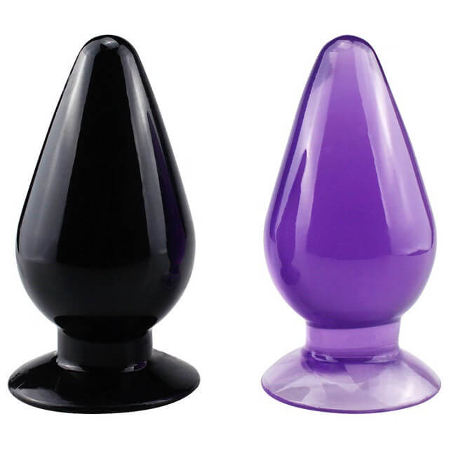 small glass anal plug Glass Large Anal Plug