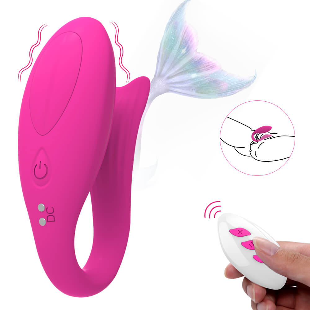 Remote Control Vibrator Wearable Mermaid Shape Sex Toy - Adult Toys