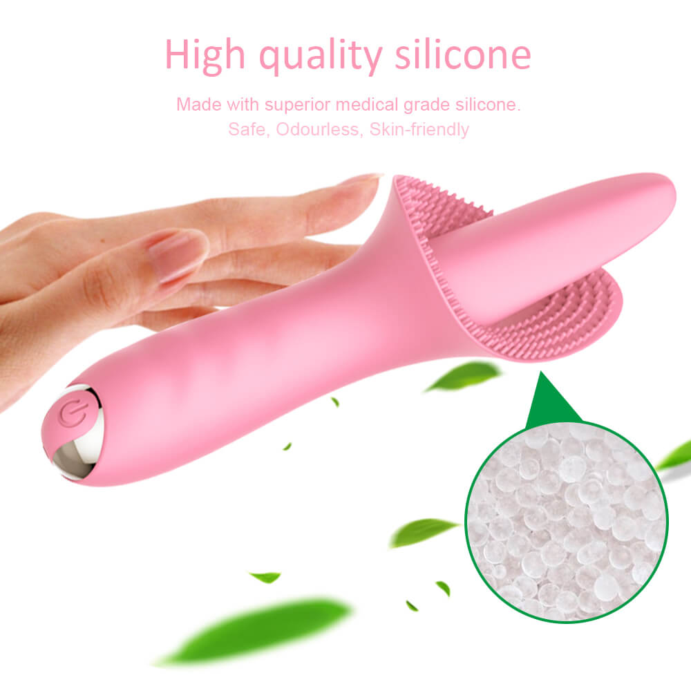 Oral Clitoral Licking Vibrator Tickler Sex Toy For Female Oral Clitoral Licking Vibrator Tickler Sex Toy For Female