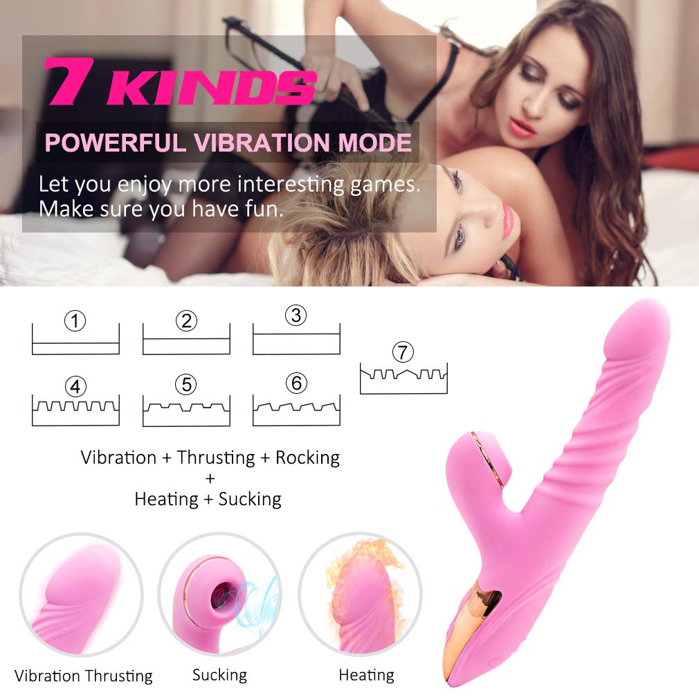 Clitoris Thrusting Sucking Vibranting G Spot Stimulator For Women - Adult Toys