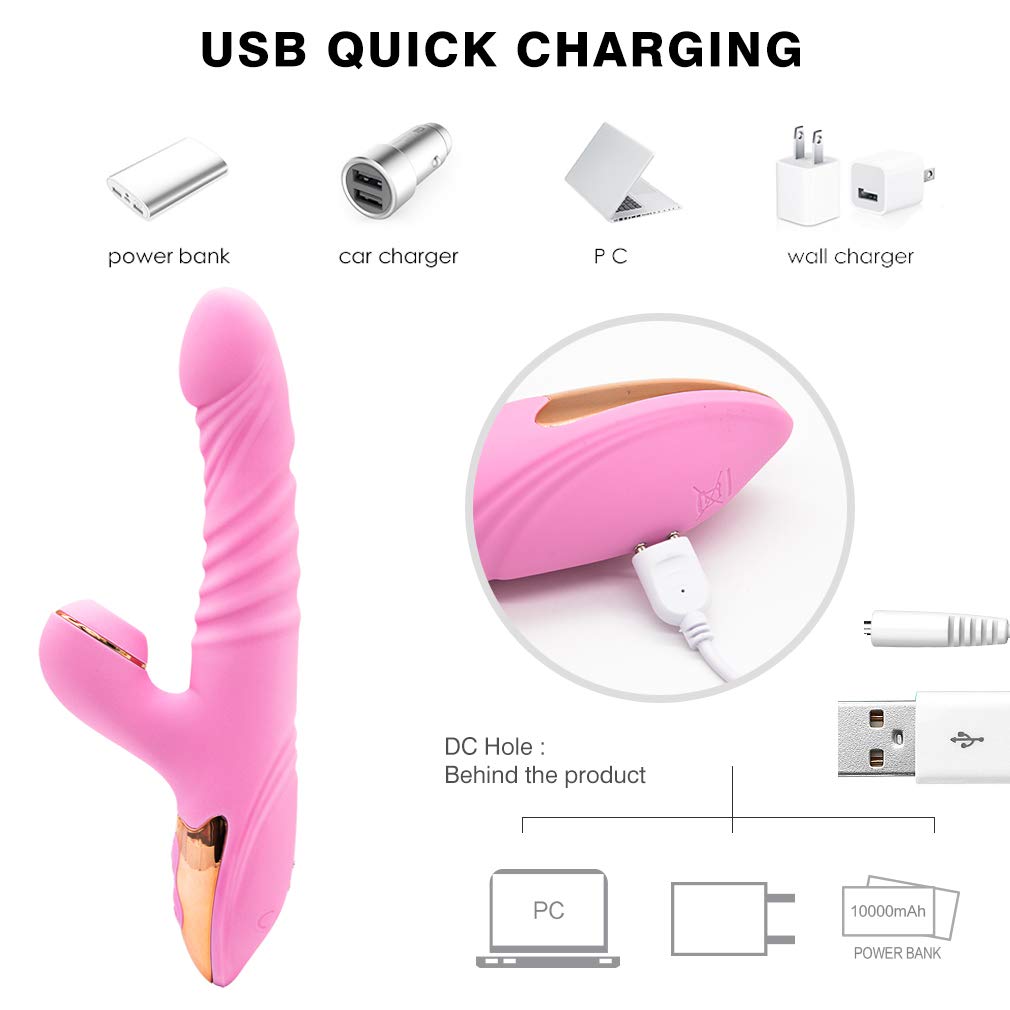 Clitoris Thrusting Sucking Vibranting G Spot Stimulator For Women - Adult Toys
