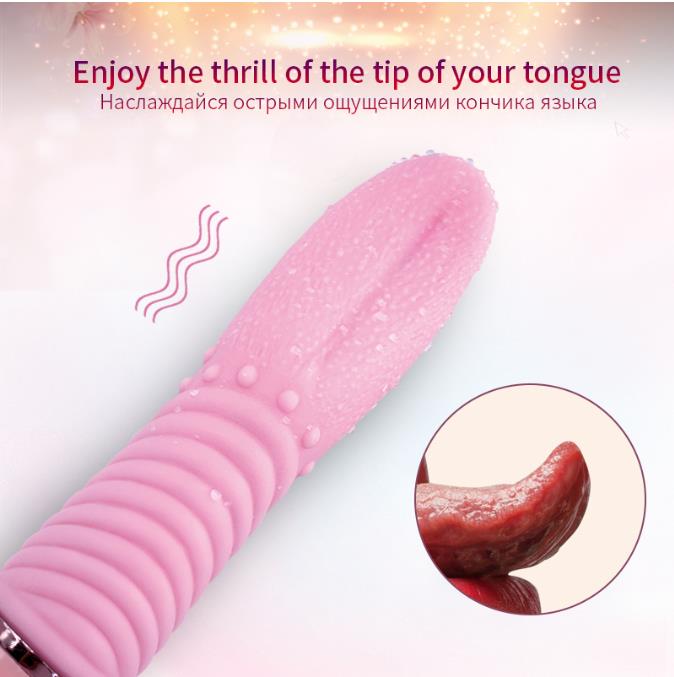 TSN Near-invisible Tongue Licking Clitoris Sex Toy Vibrator For Women - Adult Toys