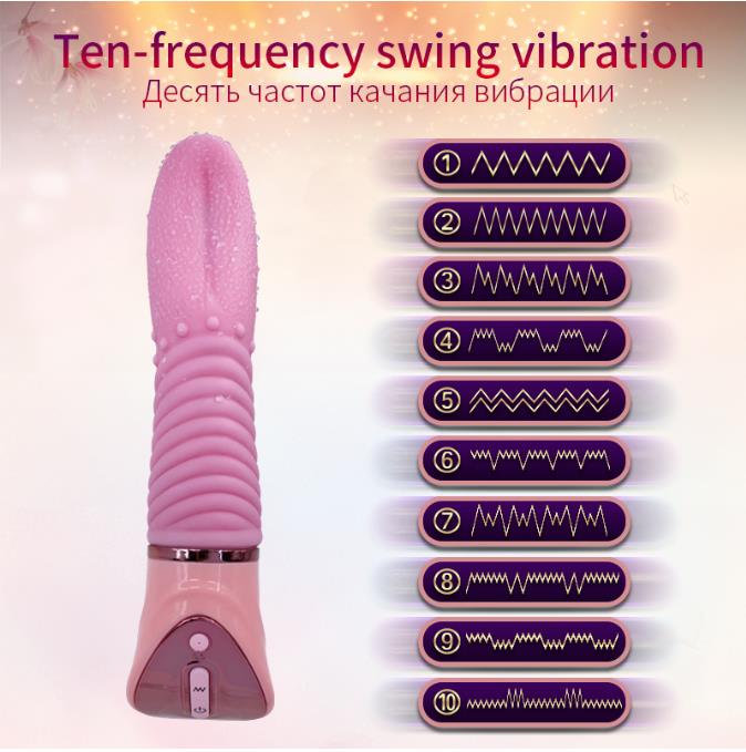 TSN Near-invisible Tongue Licking Clitoris Sex Toy Vibrator For Women - Adult Toys