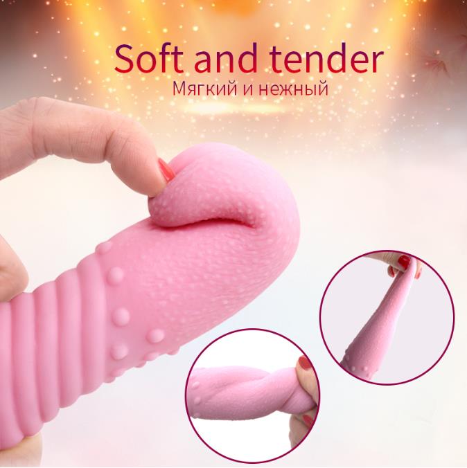 TSN Near-invisible Tongue Licking Clitoris Sex Toy Vibrator For Women - Adult Toys