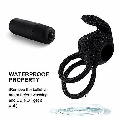 Remote Control Multi-speed Dual Vibrating Cock Ring Vibrator For Men - Adult Toys