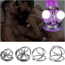 Stainless Steel Men Cock Ring Sex Toy Delay Ejaculation