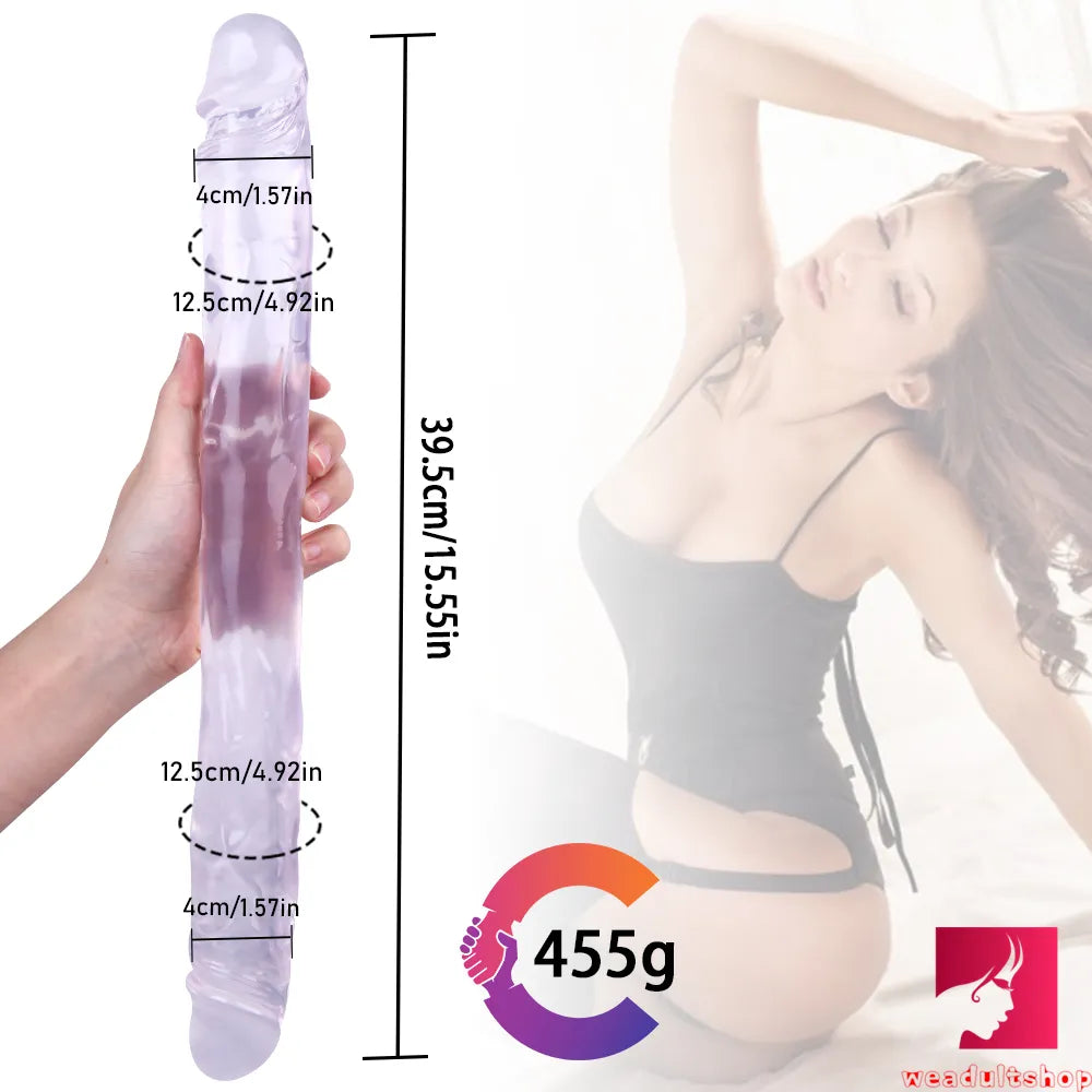 15.55in Women Sex Masturbation Double Ended Dildo Adult Toy