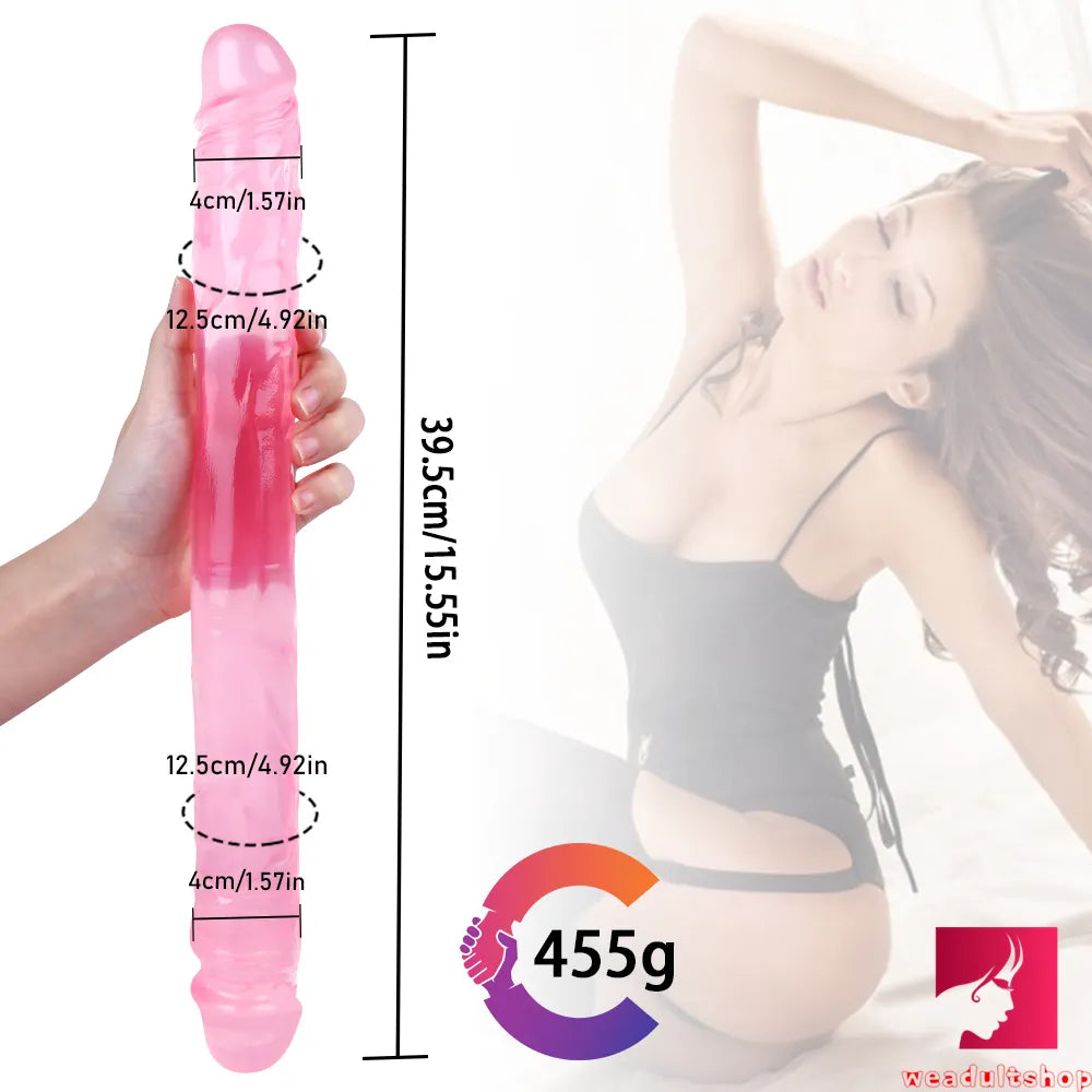 15.55in Women Sex Masturbation Double Ended Dildo Adult Toy