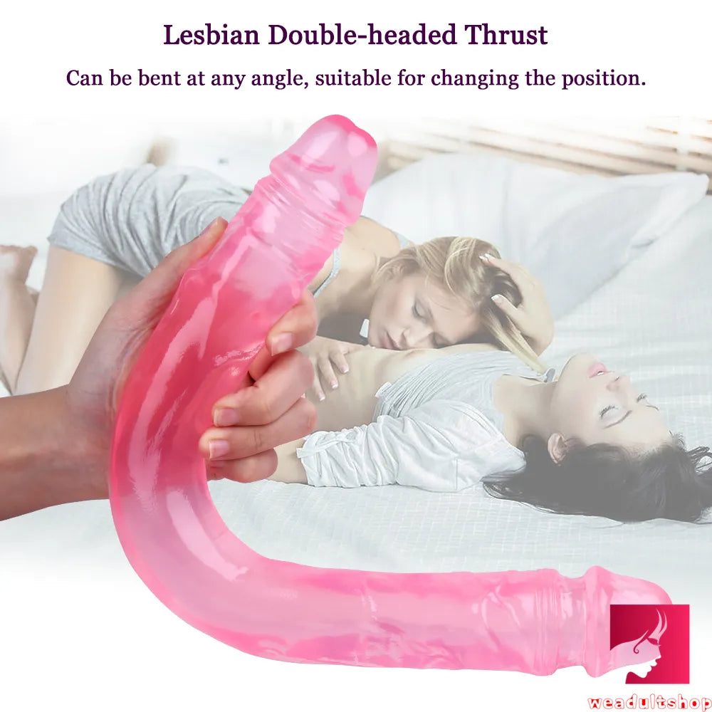 15.55in Women Sex Masturbation Double Ended Dildo Adult Toy