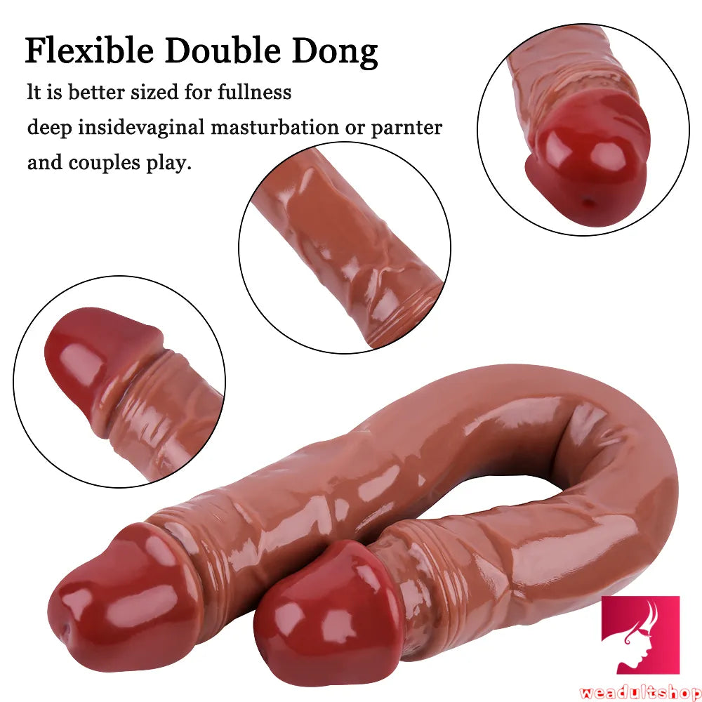 15.55in Women Sex Masturbation Double Ended Dildo Adult Toy