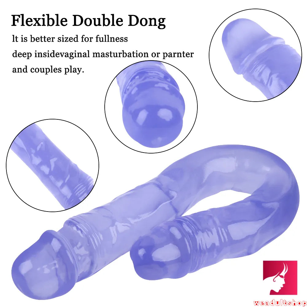 15.55in Women Sex Masturbation Double Ended Dildo Adult Toy