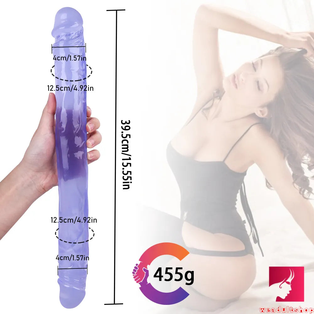 15.55in Women Sex Masturbation Double Ended Dildo Adult Toy