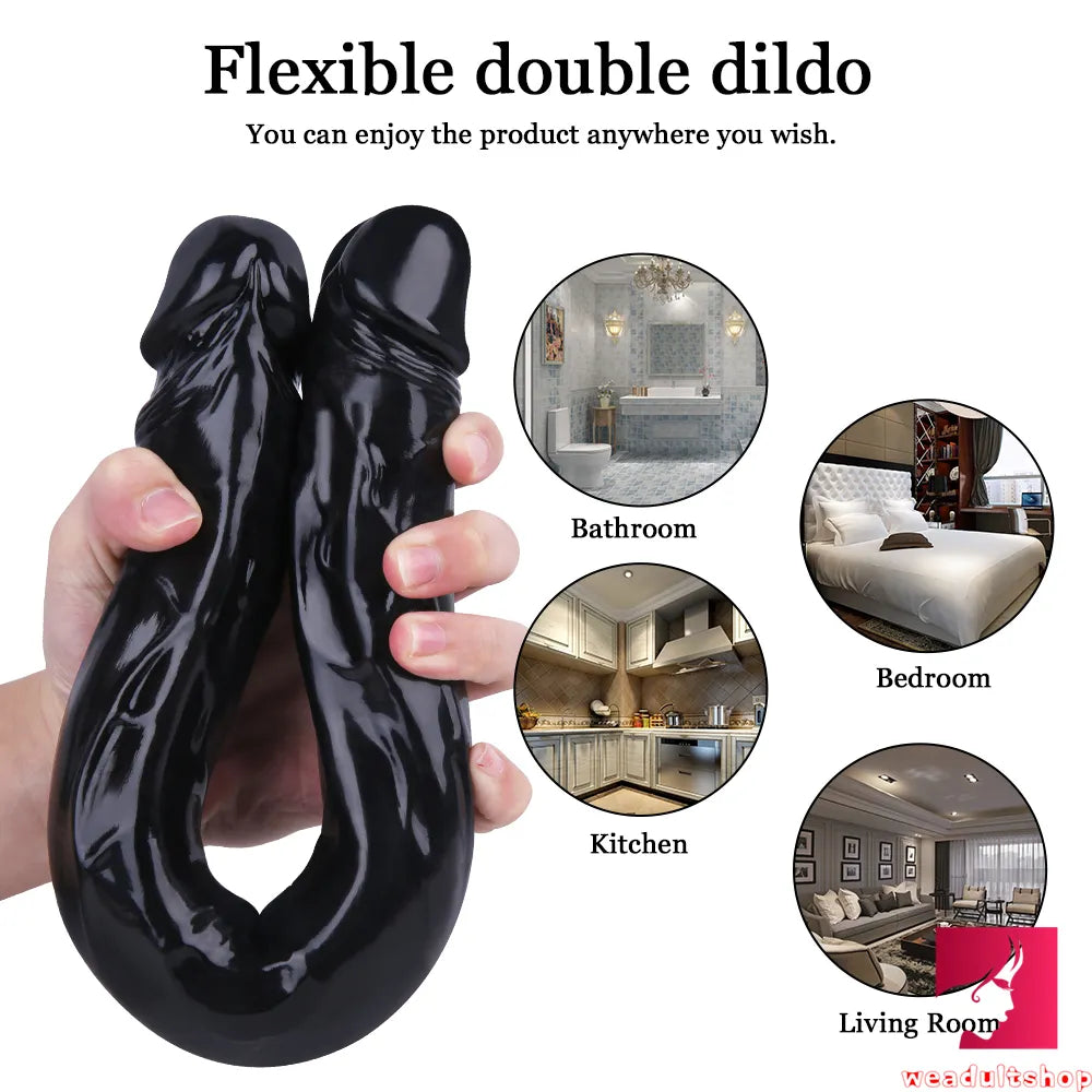15.55in Women Sex Masturbation Double Ended Dildo Adult Toy
