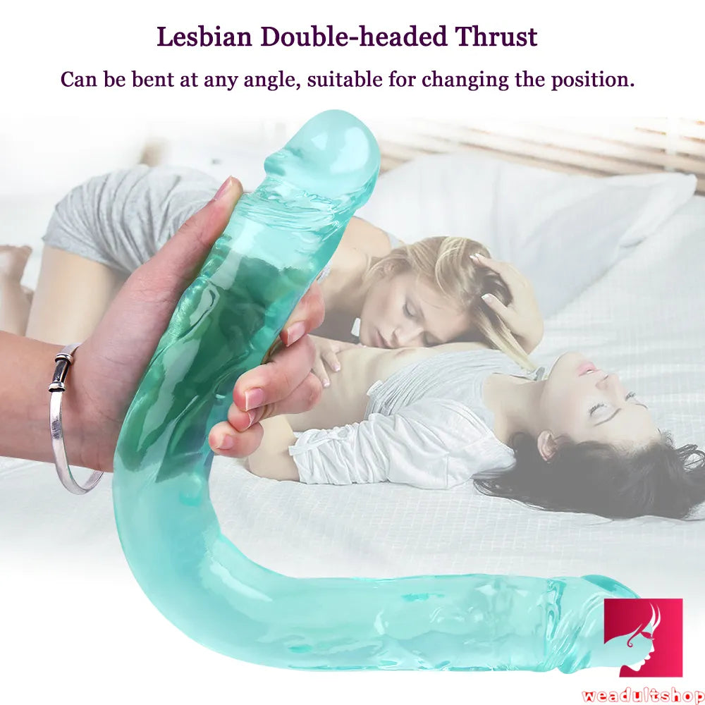 15.55in Women Sex Masturbation Double Ended Dildo Adult Toy