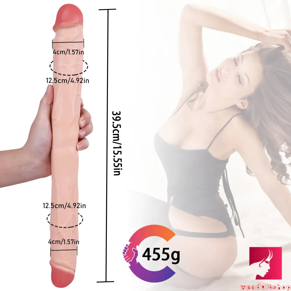 15.55in Women Sex Masturbation Double Ended Dildo Adult Toy