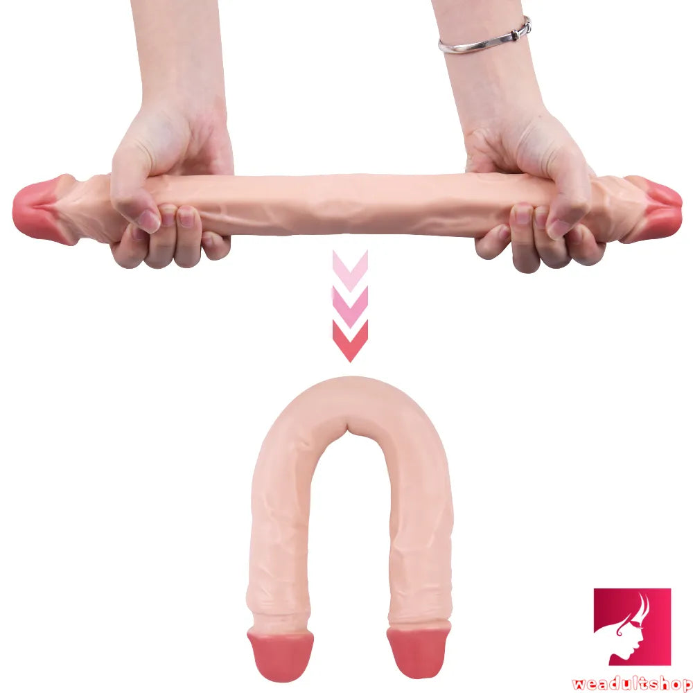 15.55in Women Sex Masturbation Double Ended Dildo Adult Toy