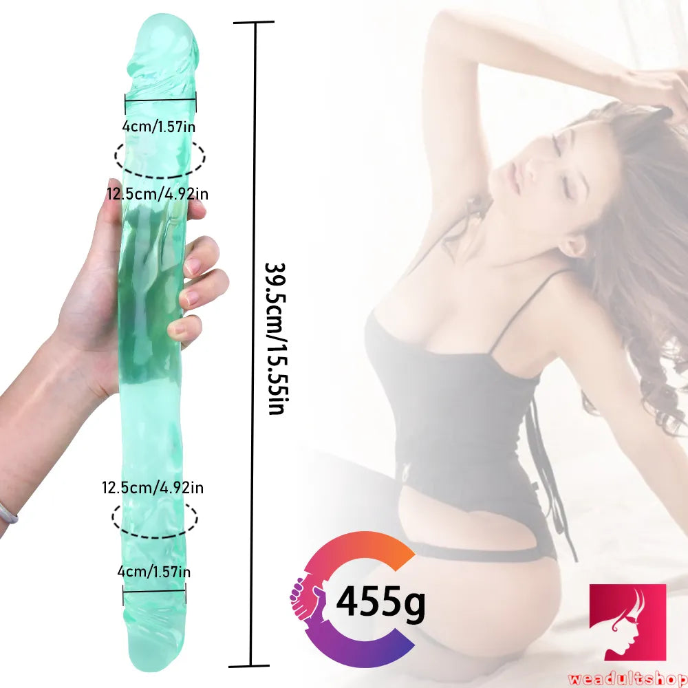 15.55in Women Sex Masturbation Double Ended Dildo Adult Toy