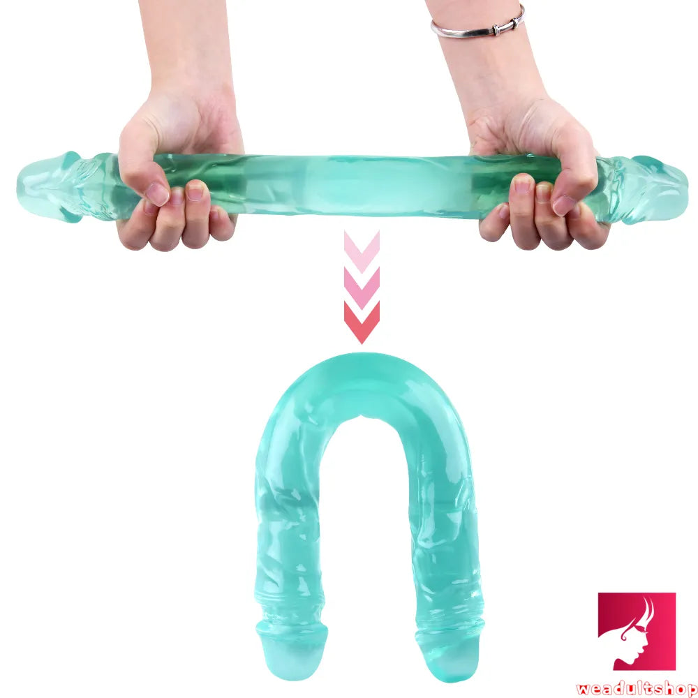 15.55in Women Sex Masturbation Double Ended Dildo Adult Toy