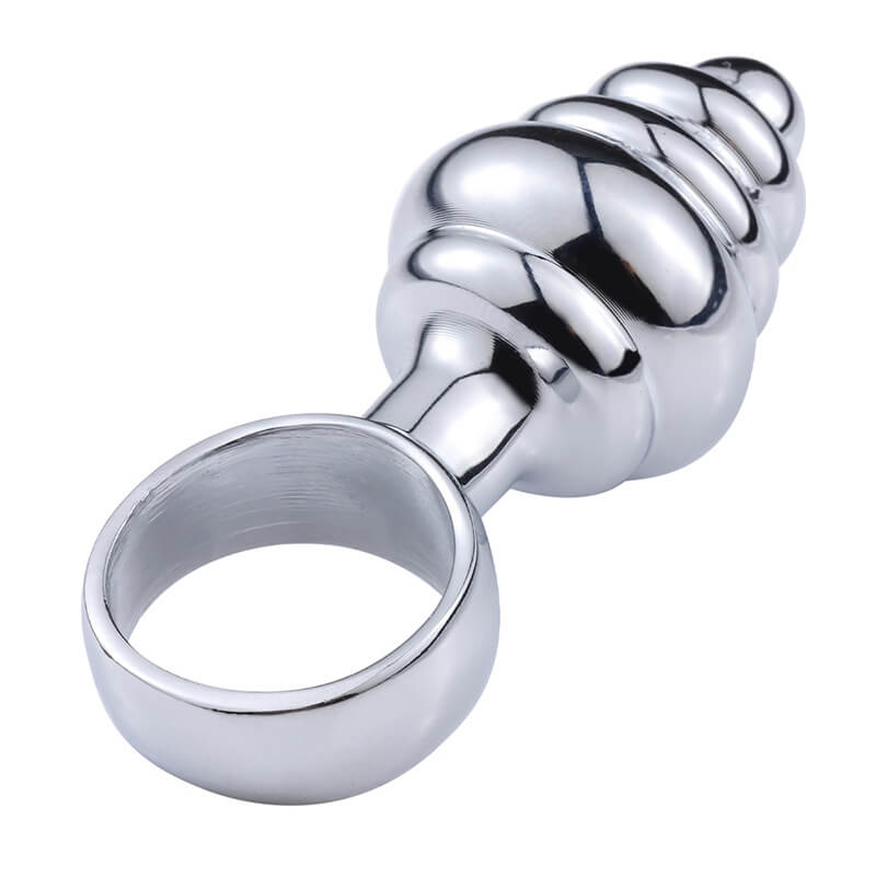 Stainless Steel Pull Ring Anal Plug For Anal Play Weadultshop