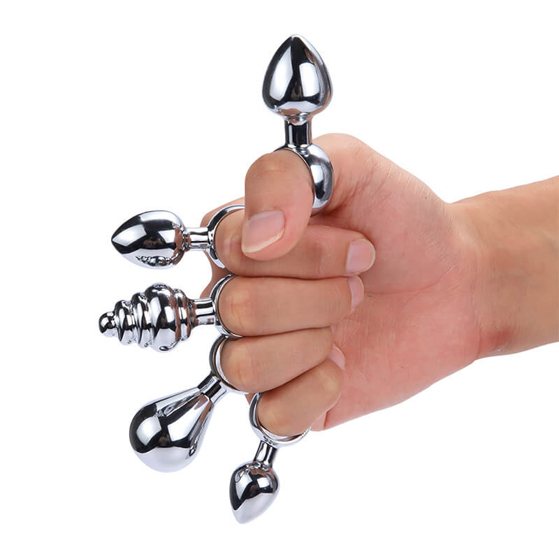 Stainless Steel Pull Ring Anal Plug For Anal Play Weadultshop