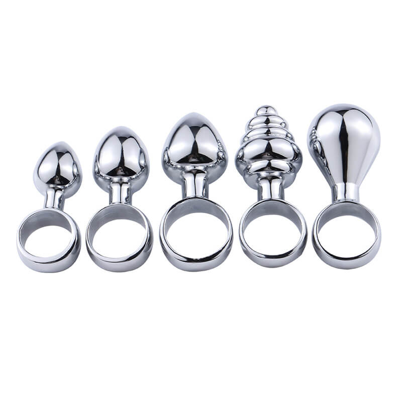 Stainless Steel Pull Ring Anal Plug For Anal Play Weadultshop