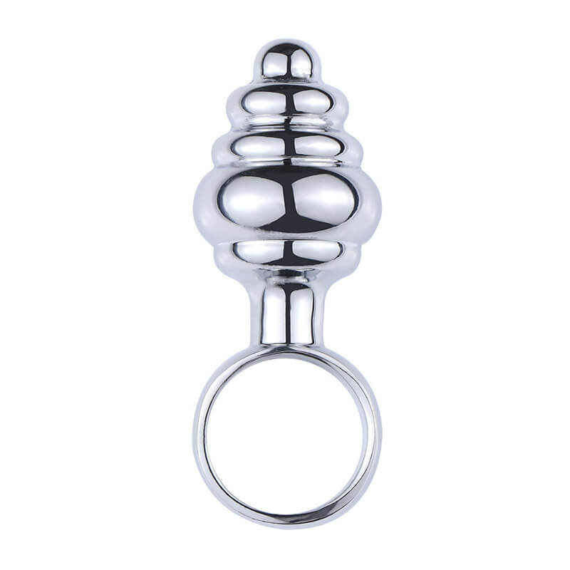 Stainless Steel Pull Ring Anal Plug For Anal Play Weadultshop