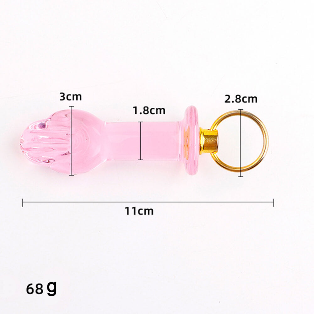 Small Glass Anal Plug Transparent Crystal Sex Toy weadultshop