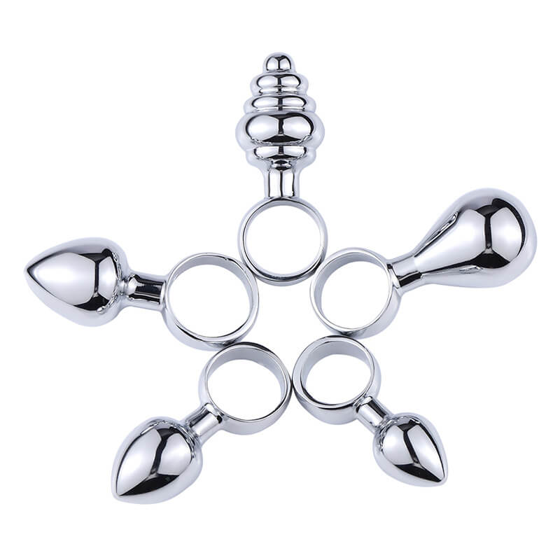 Stainless Steel Pull Ring Anal Plug For Anal Play Weadultshop