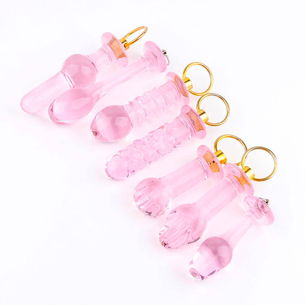 Small Glass Anal Plug Transparent Crystal Sex Toy weadultshop