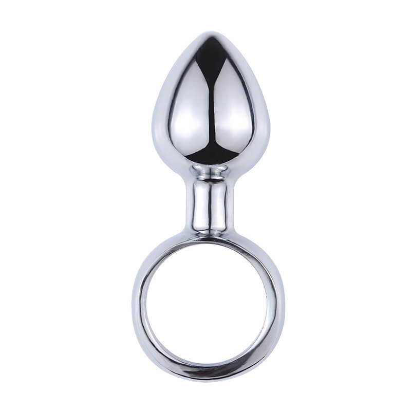 Stainless Steel Pull Ring Anal Plug For Anal Play Weadultshop