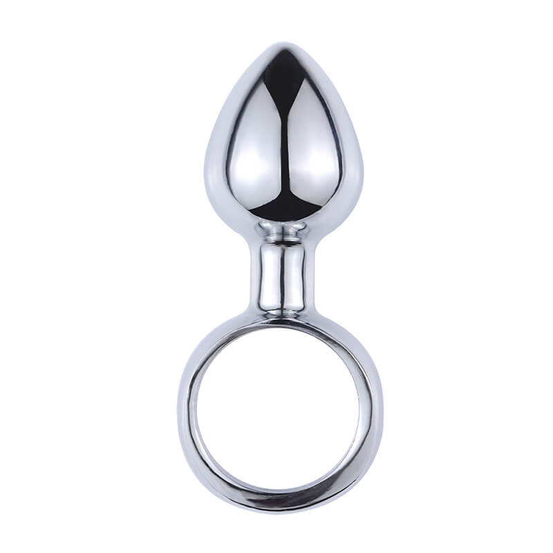 Stainless Steel Pull Ring Anal Plug For Anal Play