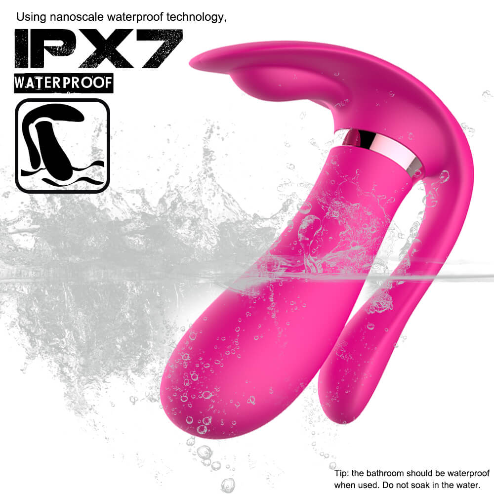 Silicone Heating G-spot Clitoris Stimulator Remote Control Vibrator - Adult Toys