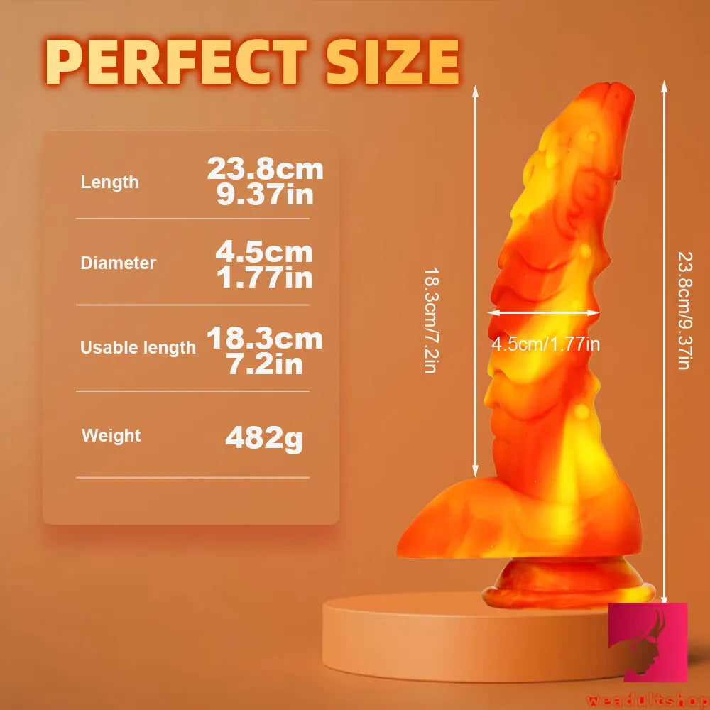 9.37in Premium Big Soft Dragon Dildo Adult Love Female Sex Toy
