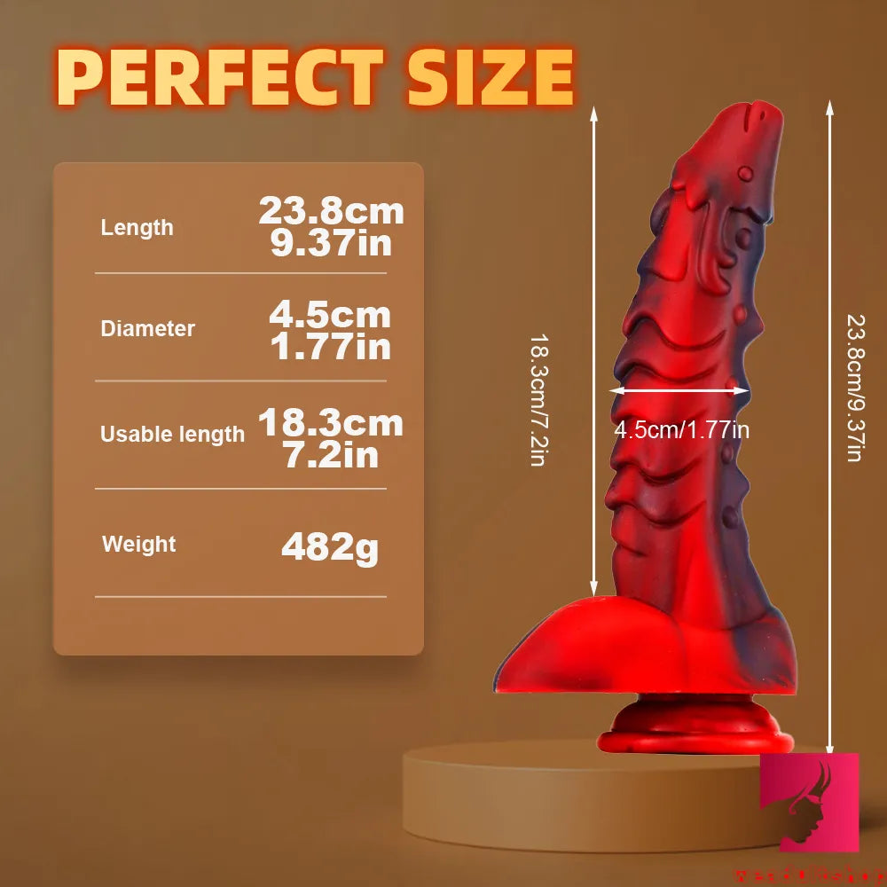 9.37in Premium Big Soft Dragon Dildo Adult Love Female Sex Toy