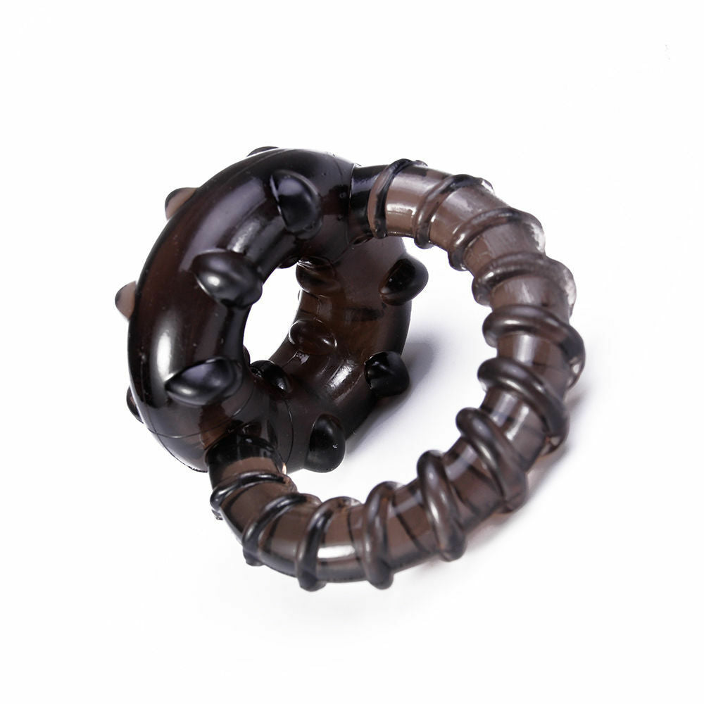 Soft Silicone Dual Cock Ring Time Delay Ejaculation Men Sex Toy - Adult Toys