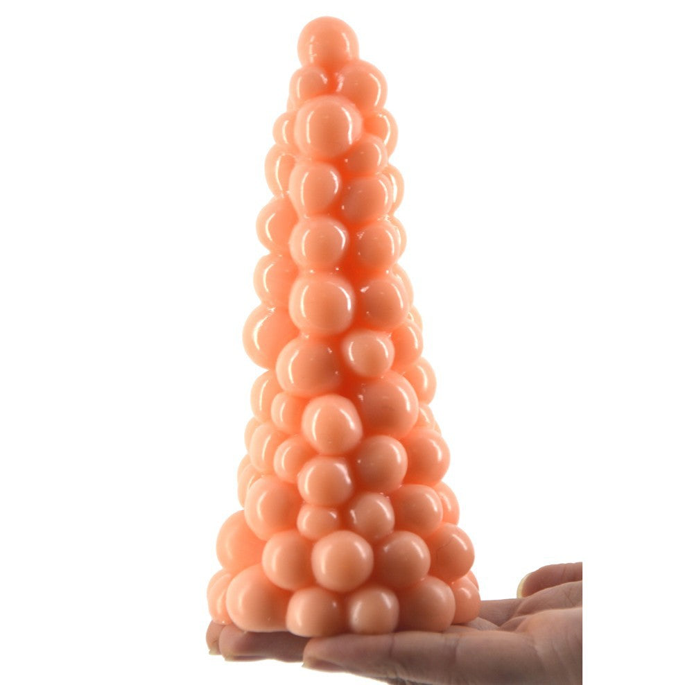 FAAK Grape Realistic Big Anal Plug Beads G-spot Clitoris Dildo Toy - Adult Toys