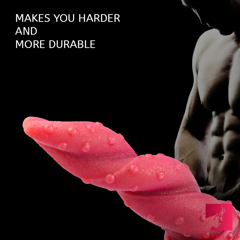 8.66in Fantasy Design Fire Flexible Fake Penis Dildo For Vagina