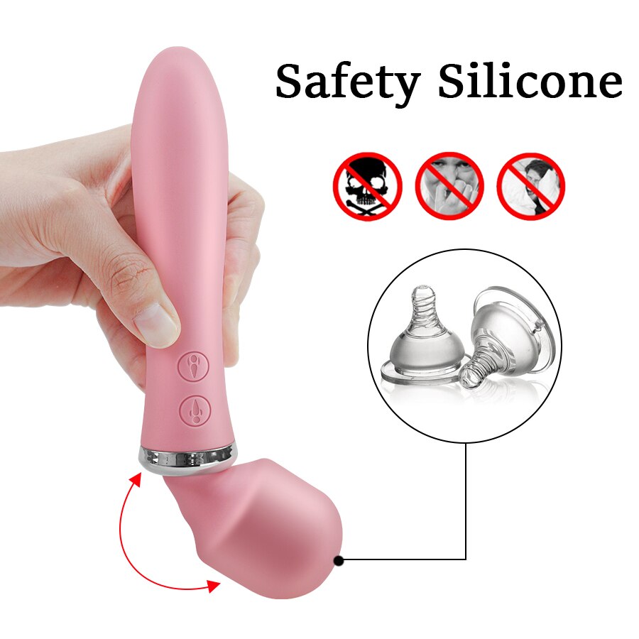 Frequency Conversion Double-headed Shock AV Wand Vibrator Weadultshop