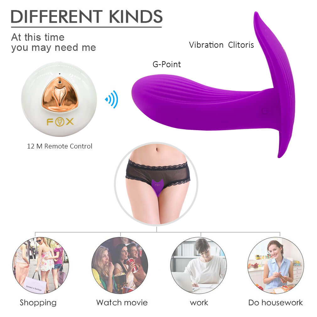 FOX Remote Control Dildo Vibrators Massage Vibrator - Adult Toys