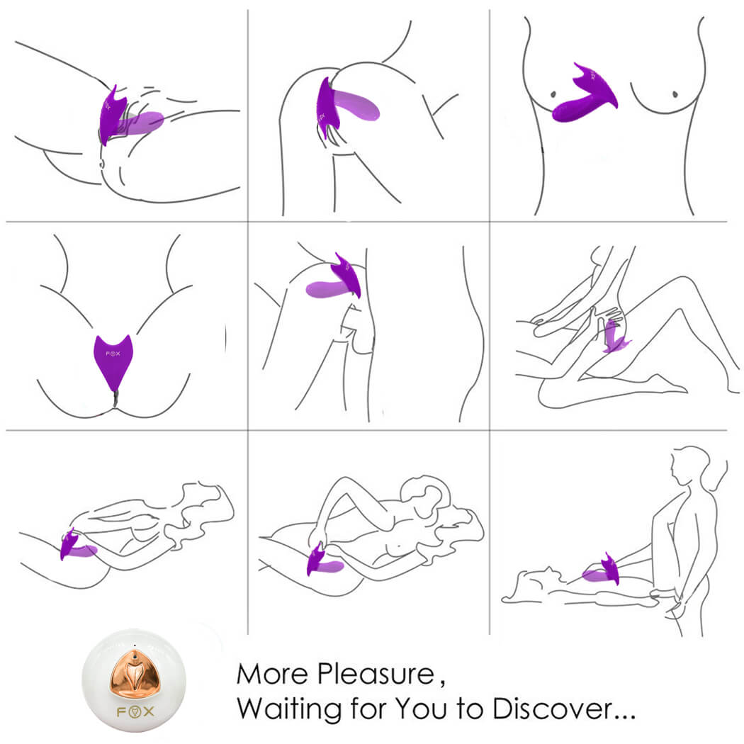 FOX Remote Control Dildo Vibrators Massage Vibrator - Adult Toys