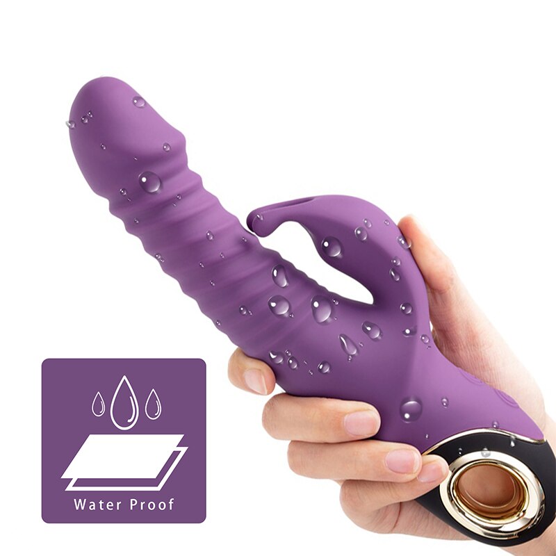 USK-V09 Thrusting Rotating Rabbit USB Charging Vibrator Weadultshop
