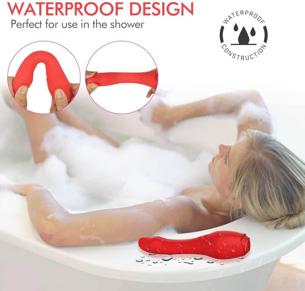 Rose Red Heating Clitoris G Spot Vibrator For Women weadultshop