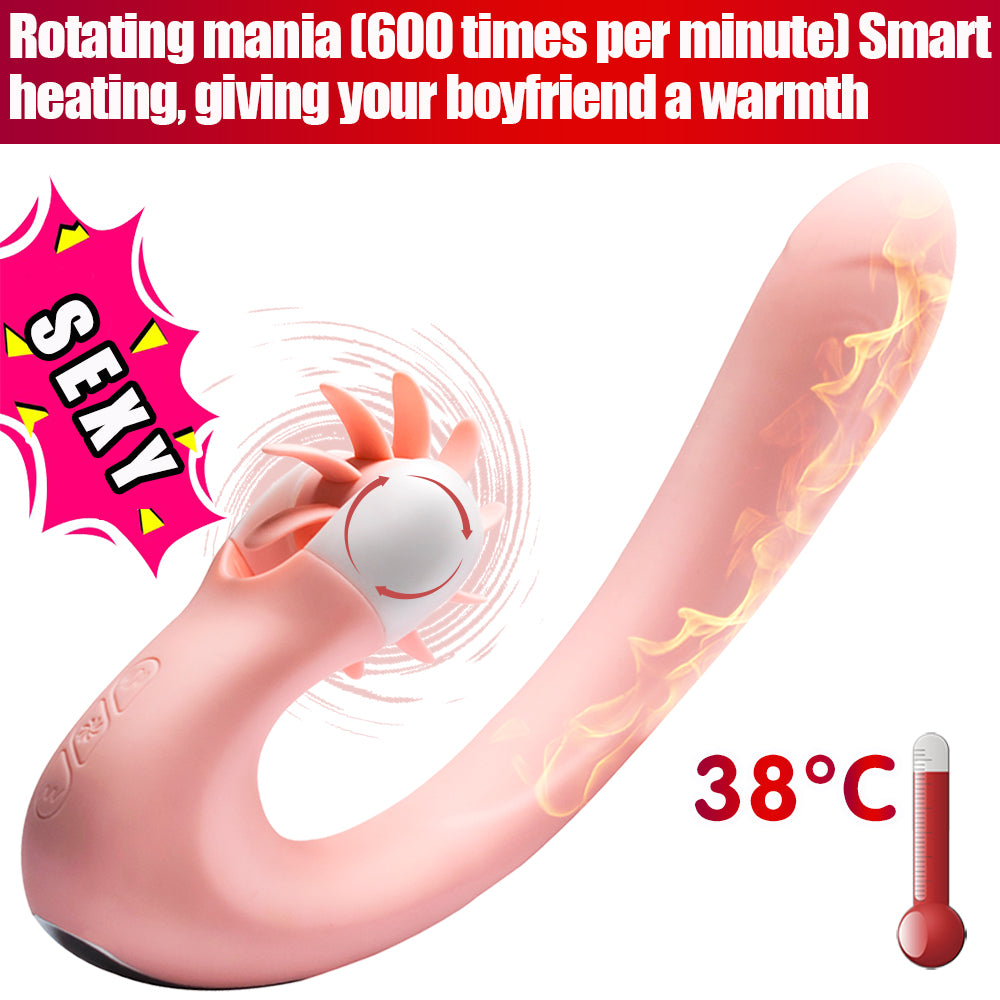 Safiman KYLIN Vibrator Heating Clitrois Licking Rotation Sex Toy - Adult Toys